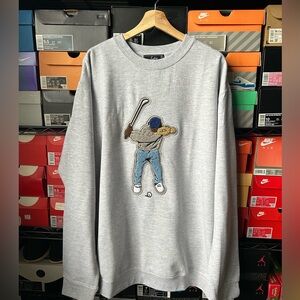 East side Golf Player Embroidered Men's Crew neck Sweatshirt. New. Exclusive!